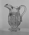 Pitcher, Boston & Sandwich Glass Company  American, Pressed glass, American