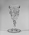 Wine Glass, New England Glass Company American, Pressed glass, American