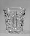 Whiskey Tumbler, Pressed glass