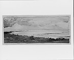 The Island of Moorea Looking across the Strait from Tahiti, January 1891, John La Farge (American, New York 1835–1910 Providence, Rhode Island), Watercolor, gouache and graphite on heavy tan wove paper, American