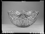 Punch Bowl, T. G. Hawkes and Company American, Molded blown glass, American