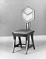 Side Chair, Designed by Frank Lloyd Wright (American, Richland Center, Wisconsin 1867–1959 Phoenix, Arizona), Oak, caning, American