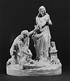 Figure of the Finding of Moses, Modeling attributed to William Beattie (British, 1793–1875), Porcelain, British