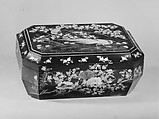 Sewing Box, Wood, lacquer, mother-of-pearl, ivory, velvet