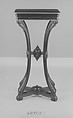Pedestal, Ebonized cherry, American
