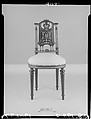 Side Chair, Attributed to Léon Marcotte (1824–1887), Maple, brass, mother-of-pearl, American