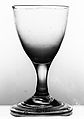 Wine Glass, Free-blown lead glass, American, possibly