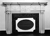 Mantel, Wood, composition ornament
