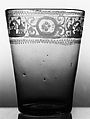 Tumbler, Non-lead glass with engraved decoration