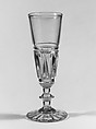 Champagne Glass, Blown lead glass, American