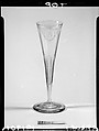 Wine Goblet, Blown lead glass, American