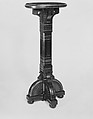 Pedestal, Ebonized cherry, American