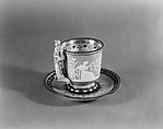 Liberty cup and saucer, Union Porcelain Works (American, 1863–1922), Porcelain, American