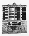 Secretary and bookcase, Mahogany, mahogany and satinwood
veneers with white and yellow pine,
yellow poplar, cedar, American