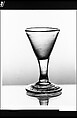 Wine Glass, Free-blown glass, American