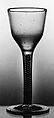 Wine Glass, Free-blown glass, British
