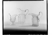 Pitcher, Boston & Sandwich Glass Company (American, 1825–1888, Sandwich, Massachusetts), Pressed glass, American