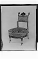 Chair, Herter Brothers (German, active New York, 1864–1906), Maple, rosewood, various wood veneers, ebonized veneer, ash (secondary wood), gilding, modern upholstery, American