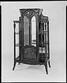 Curio Cabinet, George C. Flint and Company (active ca. 1868–1920), Mahogany, glass, American