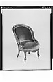 Slipper Chair, Alexander Roux (1813–1886), Maple, brass, American