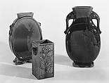 Vase, Designed by Hugh C. Robertson (1844–1908), Probably earthenware, American
