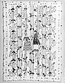 Embroidered coverlet (Colcha), Doña Rosa Solís y Menéndez, Cotton embroidered with silk, Mexican