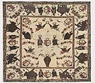 Bedcover, Cotton (block printed and painted), England (Wallington, Surrey)