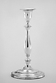 Candlestick, Silver plate on copper