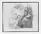 Sketchbook of Figure Studies, Thomas Sully (American, Horncastle, Lincolnshire 1783–1872 Philadelphia, Pennsylvania), Cardboard (cover)
Drawings in ink, wash, and graphite on light brown laid paper with fibers of mixed composition (sheets), American