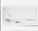 Cedar Trees near Atlantic City, William Trost Richards (American, Philadelphia, Pennsylvania 1833–1905 Newport, Rhode Island), Graphite on light green wove paper, American