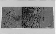 Drawing Fragment (Verso) (from Sketchbook), James McNeill Whistler American, Black ink on wove paper, American