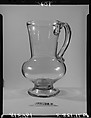 Mug, Free-blown lead glass, American