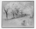 Spring Landscape, Robert Frederick Blum (American, Cincinnati, Ohio 1857–1903 New York), Pastel on sandpaper, American