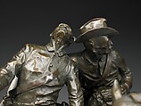 The Wounded Bunkie, Frederic Remington (American, Canton, New York 1861–1909 Ridgefield, Connecticut), Bronze, American