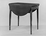 Drop-leaf Pembroke Table, Mahogany, maple, ebony, tulip poplar, cedar, oak, American