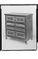 Chest of Drawers, Painted red oak, white oak, white pine,
yellow pine, American