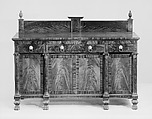 Sideboard Table, Charles-Honoré Lannuier (France 1779–1819 New York), Mahogany, tulip poplar, white pine, American