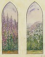 Suggestion for window, Mr. C. H. McCormick, Louis C. Tiffany (American, New York 1848–1933 New York), Watercolor, gouache, graphite, and ink on artist board with original mat, American