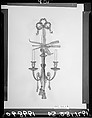 Pair of wall sconces, Gilded gesso on pine, American or British