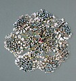 Queen Anne's Lace Hair Ornament, Designed by Louis C. Tiffany (American, New York 1848–1933 New York), Silver, copper, opals, demantoid garnets, garnets, and enamel, American