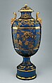 Covered Vase on Plinth, Japanese Decorator, Earthenware, American