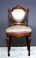 Side Chair, Walnut with gilding, American