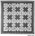 Feathered Star pattern quilt with chintz appliques, Cotton, American