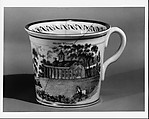 Cup, Porcelain, transfer-printed, British (American market)