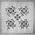Quilt, Rose of Sharon pattern, Cotton, American