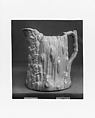 Pitcher, United States Pottery Company (1852–58), Parian porcelain, American