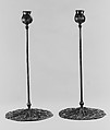 Candlestick, Designed by Louis C. Tiffany (American, New York 1848–1933 New York), Bronze and glass, American