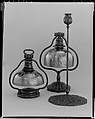 Electric Lamp, Designed by Louis C. Tiffany (American, New York 1848–1933 New York), Glass and bronze, American