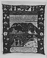Sampler, Martha (Patty) Coggeshall (1780–1797), Silk and metal thread embroidery on linen, American