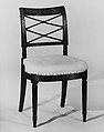 Side Chair, Duncan Phyfe  American, born Scotland, Mahogany, maple, American